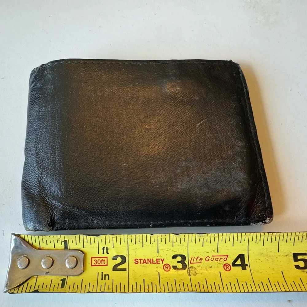 Vintage Genuine Leather Black Aged Men’s Wallet